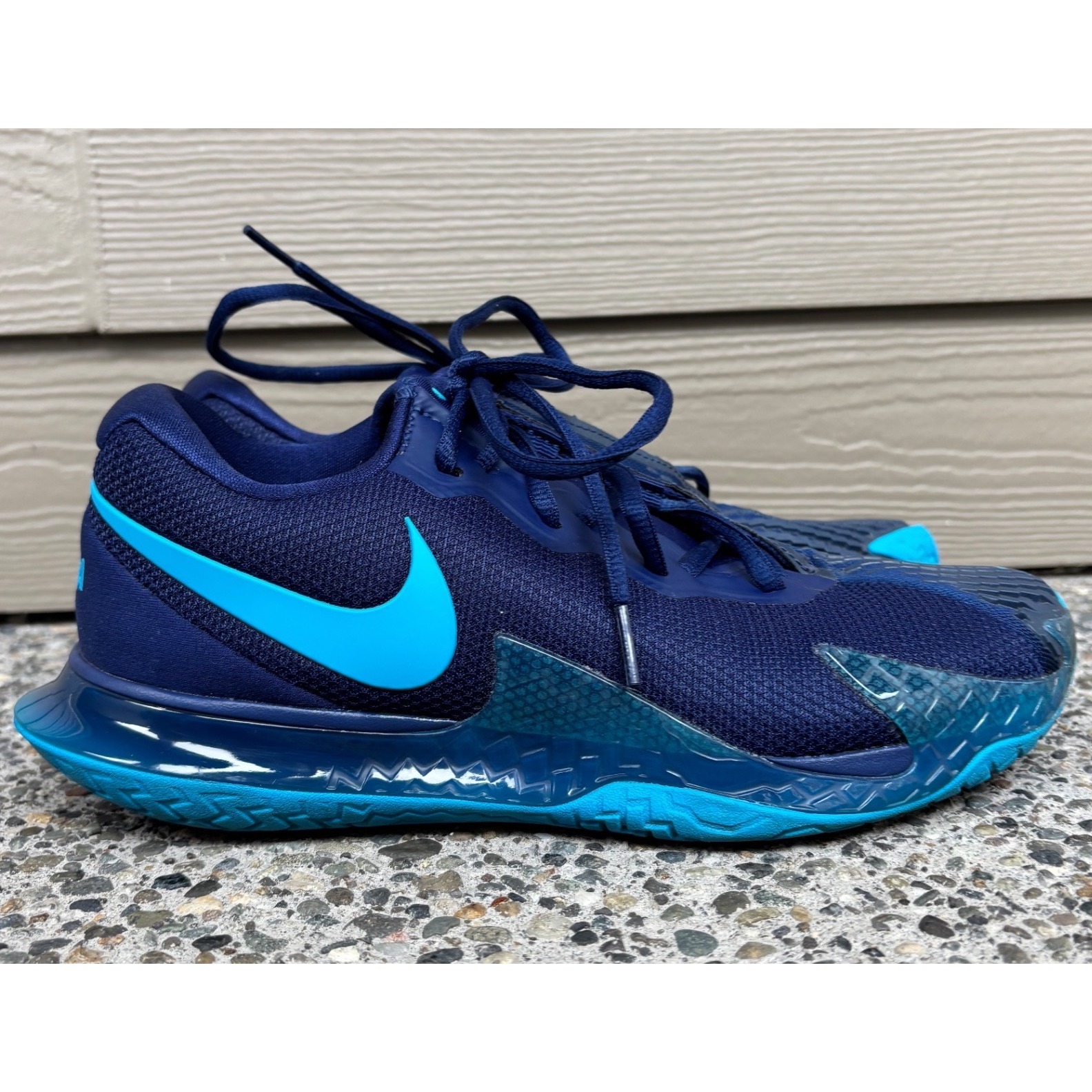Nike Court Zoom Vapor Cage 4 Rafa Men's Tennis Shoes Blue Void Laser Dd1579-400